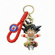 MINISO Dragon Ball Anime Cartoon Dual Character PVC Keychain Figure Pendant Creative Key Ring Accessory Durable Lightweight Hanging Charm For Backpack Handbag Shoulder Bag Car Keys Organizer Daily Carry Use - Style 1 - View 6