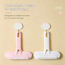 2-In-1 Dual-Effect Hair Removal Design, Electrostatic Adsorption To Remove Lint, Does Not Damage Fabric, One-Button Cleaning Lint And Hair Removal Tool - Hồng - Xem 8