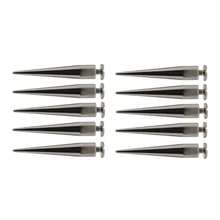 10Pcs 7x40mm Cone Screw Metal Studs Leathercraft Rivet Spikes Decor For DIY Leather Craft Bags Shoes - Light Grey - 查看 5