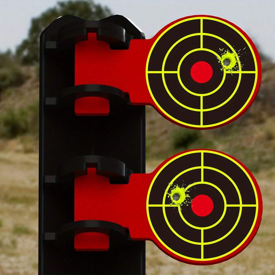 100张/卷 自粘式溅射射击靶贴纸，射击靶训练用品，适用于射击练习、战术训练和狩猎装备，有助于提高射击精度和技巧，适用于室内/室外射击场、战术训练和休闲射击，是提高射击技能的必备品，溅射射击靶贴纸，射击爱好者的必备之选。
