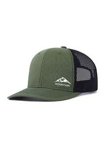 Mũ lưỡi trai unisex in chữ hình đỉnh núi, chất liệu lưới polyester, đa năng, thích hợp làm quà tặng cho gia đình, bạn bè, người yêu, dịp Giáng sinh, Ngày của Mẹ, Ngày của Cha, Ngày Nhà giáo, sinh nhật. - Nhiều màu - Xem 9
