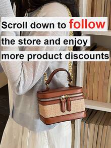 New Minimalist Hand-Held Box Bag, Shoulder & Crossbody Bag - Multicolor - View 2