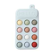 Baby Silicone Phone Teether, Dopamine Colorful Series, Multiple Colors To Attract Baby's Attention, Chewable, Relieve Teething Discomfort, Multi-Functional Press And Stress Relief Toy - Multicolor - View 10