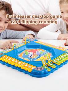 A Mathematical Counting Board Game With Dice, An Educational Card-Flipping Math Game Suitable For Children, A Learning Toy That Includes Addition, Subtraction, Multiplication, And Division, An Interactive Tabletop Calculation Game, Suitable For Family Nights For Boys And Girls In Kindergartens And Primary Schools. - Multicolor - View 10