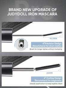 Maskara JUDYDOLL 3D CURLING IRON, Tahan Air, Mengeriting, Anti Luntur, Memberi Volume, Maskara Tahan Lama - 01 Hitam Desain Melengkung 6° - View 9