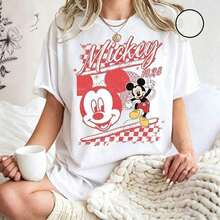Loose Oversize Retro Mickey Minnie Shirts, Retro Disney Trip Shirt, Retro Mickey And Friends Shirt, Checkered Mickey Shirt, Disney Family Vacation Shirt  -- Disneys Disneyland Paris The Magic Kingdom Disneyesque The House Of Mouse Mickey Mouse Empire Modest Summer Outfits Take That T Shirt Summer Coord Tops For Women Summer Summer Clothes Women Summer Clothes Summer Tops Summer Tops Women Summer Co Ord Summer Top Summer Outfits White Top Black Top Holiday Outfits For Women  Tops For Women Summer Holiday Gifts Valentine's Day Gifts Earth Day Gifts Oktoberfest Gifts Summer Bank Holiday Gifts - trắng - Xem 1