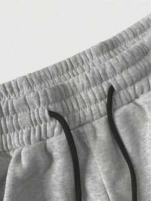 Pantalón de chándal de pierna recta con estampado de estilo gótico, corte holgado, unisex, ropa casual de calle, ropa deportiva cómoda, pantalón de chándal, pantalón casual, pantalón deportivo - Negro - Ver 9