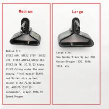 Individual Loose Parts For Water Drop Reel Modification: Ceramic T-Shaped Outlet For STEEZ Full Series, Spider, Zilong, Alpha - Black - View 5