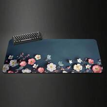 1pc Oversized Floral Embossed Texture Gaming Mouse Pad, Aesthetic Desk Decor, Gaming Mouse Pad -- XXL Cloth Material -- Ultimate Tracking Precision And Stability -- Esports Specialized Mouse Pad -- Anti-Slip And Stable -- Covers Entire Desk -- PC Accessories -- Laptop Mouse Pad | Student Supplies | Esports Gear | Office Accessories - Floating Flowers - View 11