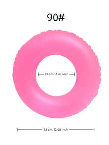 1pc Creative Design Matte Swim Ring, Summer Swimming Pool & Beach Floating Accessory, Party Use, Perfect Summer Gift, Swimming Pool Floating Lounger, Fun & Relaxation For Adult Vacation - Multicolor - View 13