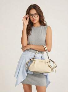 Guess Women's Versatile Fashionable Tote Bag For Commuting & Everyday Use - White - View 1