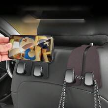 Car Hook, Car Seat Back Double Hook, Multifunctional Car Rear Seat Mobile Phone Holder - Multicolor - View 10