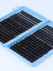 320/384/448pcs D Curl Large Capacity Individual Eyelashes,Gift For Mom,Cluster Eyelash Extensions,Soft And Natural Look,Long Lasting False Eyelashes,Lightweight Reusable Wispy Eyelashes Set Suit For Daily,Wedding,Night Party, Bridal,Cosplay Makeup. - D - View 7