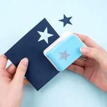 Star Hole Punch, Star Paper Punch, 3D Embossed Lucky Star Paper Cutter Lever Craft Hole Punch Scoring Tool For Scrapbooking Handmade Journal Craft DIY Card Making Art Supplies - Star-shaped Hole Punch - View 3
