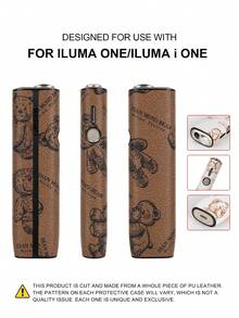 1PC For IQOS ILUMA ONE/ILUMA I ONE/New Iluma I One/ILUMA/ILUMA I /ILUMA PRIME/Iluma I Prime 20 HeatSticks BoX Series Protective Case, Fashionable Minimalist Cartoon Pattern Portable Storage Leather Sleeve, Full Protection Anti-Drop Anti-Fingerprint Wear-Resistant High-End Texture Hard Shell Soft Leather Dual Protection, Perfect Gift Choice, High-End Protective Shell, Unisex Fashion Accessory, Fashionable Patchwork Personalized Appearance Decoration, Business Casual Versatile Style, Precise Hole Position Perfect Fit, Couple Style Unisex, Iqos Series Dedicated Protective Shell, TEREA Storage Box - Brown Bear - View 19