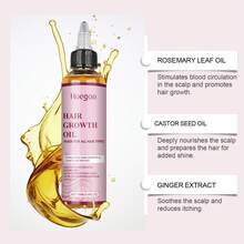 Aceite para el Crecimiento del Cabello Hoegoa con Jengibre y Romero, Nutrición Profunda, Mejora la Sequedad, Retención de Longitud, Reparación Intensiva, Aceite Esencial para el Cabello - 1 - Ver 11