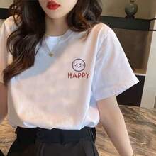Women Lightweight Cardigans - Pure Cotton  Face BE Hppy - View 11