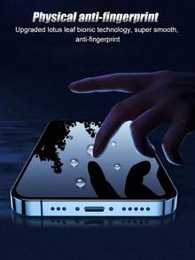 MSRI 3pcs Water-Resistant Screen Protector - Compatible With IPhone 17Pro Max/17Pro/17E/16ProMax/16E/16Plus/15ProMax/14/13/12/11/XR/X/XS/7/8, Full Coverage Anti-Glare Anti-Peeping Screen Protector, Smooth Finish, No Reflection For Gaming - Black - View 9