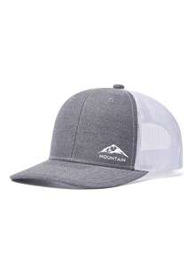 Mũ lưỡi trai unisex in chữ hình đỉnh núi, chất liệu lưới polyester, đa năng, thích hợp làm quà tặng cho gia đình, bạn bè, người yêu, dịp Giáng sinh, Ngày của Mẹ, Ngày của Cha, Ngày Nhà giáo, sinh nhật. - Nhiều màu - Xem 14
