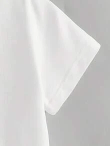 Women's T-Shirt For Spring And Summer - White - View 6