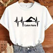 Printed T-Shirt For Men And Women - White - View 1