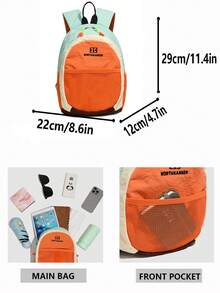 Lightweight Outdoor Backpack, Casual Travel Hiking Bag. Effectively Distributes Pressure, Not Easy To Get Tired Even When Carrying For A Long Time. Suitable For Weekend Outings, Hiking, Gym Workouts, Students Going To School, Short-Distance Travel, Cycling Trips, And More. - Multicolor - View 3