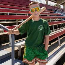 Summer New Children/Youth Shorts Baseball Lifestyle 101 Backyard To Big League Shorts Oversized Breathable Quick Drying Shorts - KD1071ZXH - 查看 4