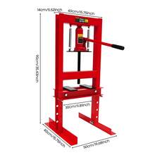 YUNRUX Hydraulic Press, 6T Hydraulic Workshop Press, Hydraulic Press With Plates - A - View 2