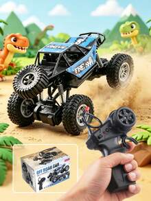 1 buah Mobil Mainan Listrik Off-Road dengan Peredam Kejut dan Kontrol Jarak Jauh dari Paduan Logam, Mobil Pendaki Segala Medan untuk Anak-Anak, Hadiah untuk Anak Laki-Laki dan Perempuan - MultiWarna - View 2