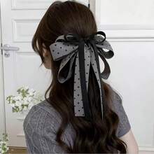 New Chinese Style Pink Floral Claw Clip, Elegant Hair Claw Hair Accessory For Ponytail - Multicolor - View 7