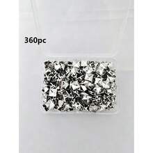 50/100/320 chiếc đinh tán hình chóp vuông, đinh tán nhọn 4 chấu 10mm, đinh tán phong cách Punk Rock, thích hợp cho túi xách, giày dép, đồ thủ công bằng da. - Bạc - Xem 16