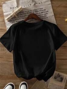 Toy Story MAMA Print Women's T, Disney Cotton T-Shirt - Black - View 3