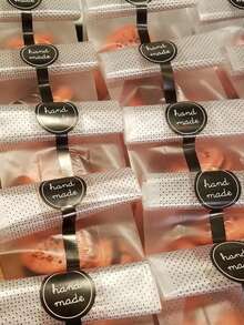 30/50/100Pcs Plastic Cookie Bag With DIY Handmade Sticker Chocolate Snack Cupcake Baking Wrapping Wedding Birthday Party Gift Packaging - View 4