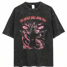 T-Shirt, Sematary T-Shirt, Designer Clothing For Men, New Arrival Tops & Tees, Short Sleeve, Crew Neck, New Arrival, Harajuku Style - 黑色 23 - 查看 1