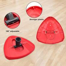Yuunaie 1/2Pcs Spin Mop Replacememt Base Compatible With Easywring 1Tank Mop High Quality And Durable Mop Replacement Refills For Kitchen Bathroom Cleaning Supplies - Red - View 2