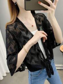 Women Lightweight Jackets - Black - View 4