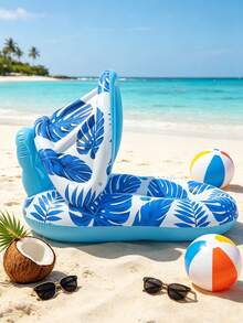 1pc Adult Inflatable Swimming Pool Float, Swimming Pool Floating Chair, Floating Bed With Drink Holder, Water Floating Bed, Beach Swimming Pool Party Adult Toy, Inflatable Float - Multiple Styles - View 7