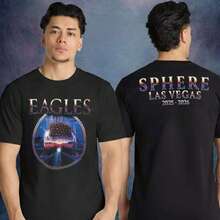 Eagles2 Long Goodbye 2026 Tour T-Shirt Sphere Concert Tee - 黑色 - 查看 1