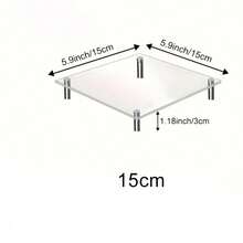 OUTANA 1pc Acrylic Storage Display Rack, Minimalist Tiered Design, Drill-Free/Drill-In Customizable Combination, Suitable For Birthday Parties, Weddings, Banquets, Afternoon Tea, Holiday Celebrations, Business Events, Home Storage, Desktop Display (Jewelry, Aromatherapy, Figurines), Multi-Purpose Shelf Combining Practicality And Aesthetics - Multiple Styles - View 19
