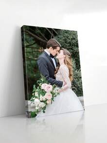 1pc Customized Photo Canvas Print, Large Size Personalized Poster, With DIY Frame (Assemble Yourself) Or Canvas Only, Mother's Day Gift - Multicolor - View 5