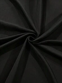 Vestido de rayas amarillo claro con cuello en V, sin mangas y corte evasé para mujer de talla - Elegante y de moda, con cinturón decorativo metálico, para uso casual, de oficina, paseos y fiestas deé por la tarde - Negro - Ver 2