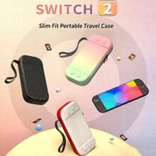 Switch 2 收納包，防震耐刮保護收納袋，附攜帶背帶，便攜式遊戲配件旅行收納包 - 查看 2