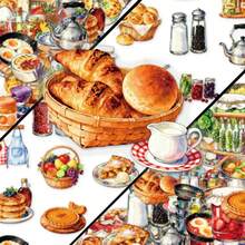56 PCS Vintage Kitchen Cooking Stickers Waterproof Vinyl Decals For Water Bottles Laptop Scrapbook Phone Case Luggage, Creative Kitchen Theme Sticker Pack For Adults DIY Craft Decor, Retro Kitchenware & Food Elements Stickers School Supplies - A - View 3