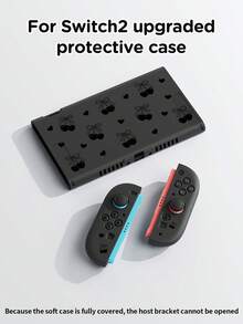1pc Black Heart & Cherry Pattern Protective Case For Nintendo Switch 2 (2025), Game Console Accessories, Compatible With Switch 2/Switch OLED/Switch NS, Protect Your Device, Best Gift For Switch Players - Multicolor - View 11