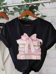 Women T-Shirts - Black - View 8
