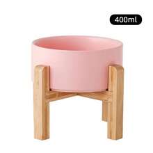 Ceramic Cat/Dog Bowl With Stand, Suitable For Small/Medium Pets, Marble Pattern Pet Food & Water Bowl - 400ml - View 18