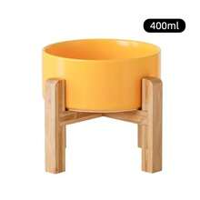 Ceramic Cat/Dog Bowl With Stand, Suitable For Small/Medium Pets, Marble Pattern Pet Food & Water Bowl - 400ml - View 17