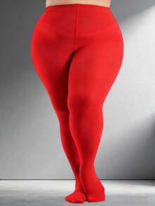 Multiple Colors Velvet Tights/Stockings - Plus Size High Stretch Warm Tights, Versatile Sexy For Winter Christmas, Family Parties, Formal W - Multicolor - View 22