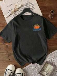 2026 New ArrivalStunning Slogan "You Are Amazing, Beautiful And Enough To Remember This" Letter Print Women Round Neck T-Shirtgoing Out Outfits Y2k Su - 黑3 - 查看 3