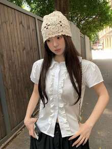Women Tops - White - View 3